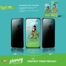 Anti-Spy ochranné prémiové tvrzené sklo 99h pro iPhone 13 Pro Max