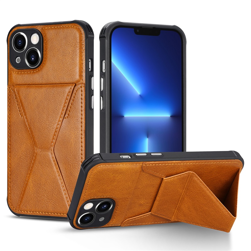 Kožený kryt pro Apple iPhone 6/7/8 Hnědý